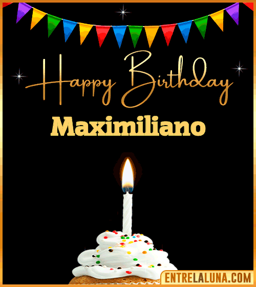 GiF Happy Birthday Maximiliano